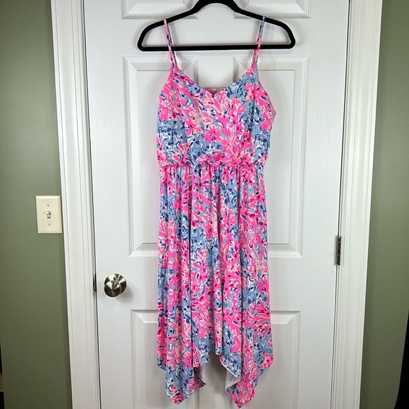 Lilly Pulitzer Dominica dress coco coral crab sz med - Picture 1 of 10